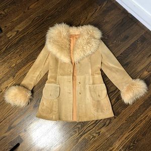 Vintage Penny Lane Almost Famous Suede Fur Jacket